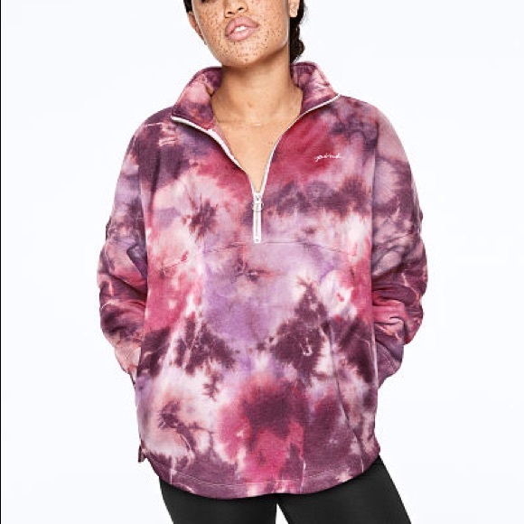 FOR MY BFF💗VS PINK PURPLE & PINK TIE DYE CREW - Picture 3 of 7